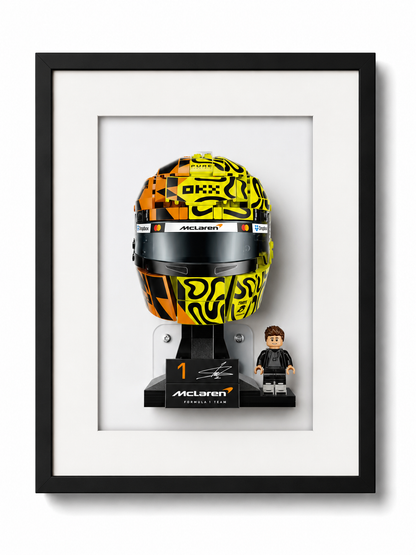 Cadre mural pour casque LEGO F1 Lando Norris McLaren 43023