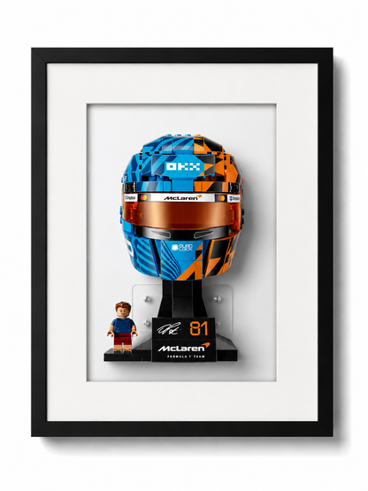 Cadre mural pour casque LEGO F1 Oscar Piastri McLaren 43017