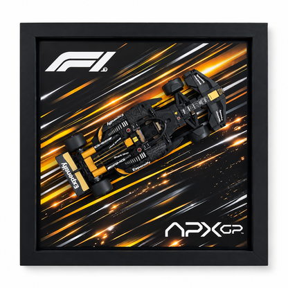 Cadre LEGO Speed Champions APXGP 77252 25x25 avec monoplace exposée