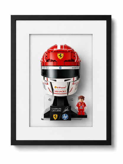 Cadre mural pour casque LEGO F1 Charles Leclerc Ferrari 43014