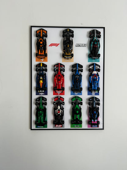 Cadre mural LEGO® Formula 1 Collection — Édition Collector 11 monoplaces + APXGP