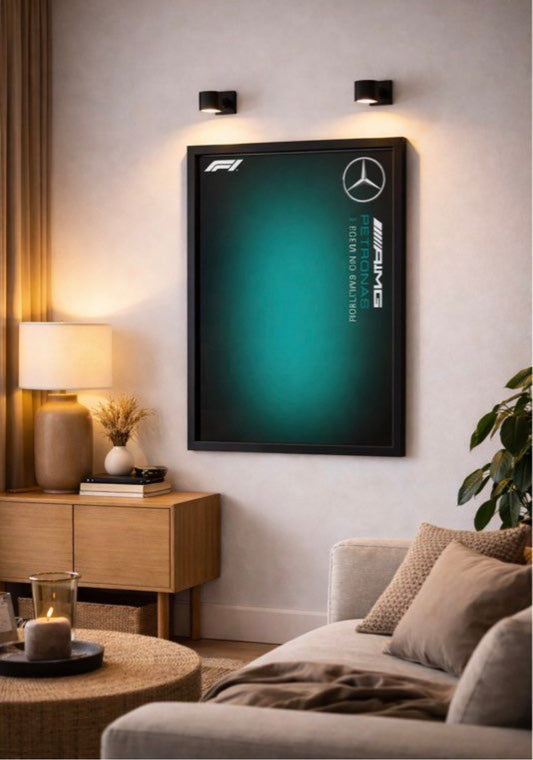 Cadre mural personnalisé pour LEGO® Technic Mercedes – Idée cadeau fan Formule 1