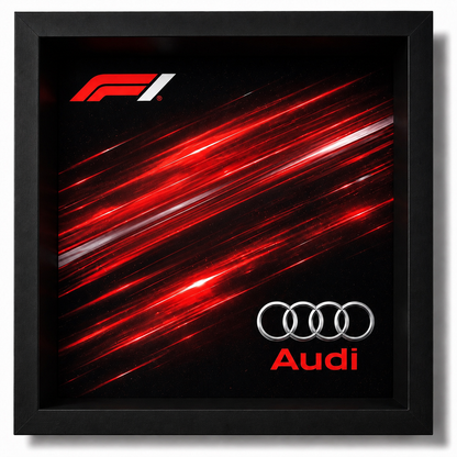 Cadre mural LEGO Audi Revolut F1 Team R26 77259 Speed Champions 25x25 sans set LEGO