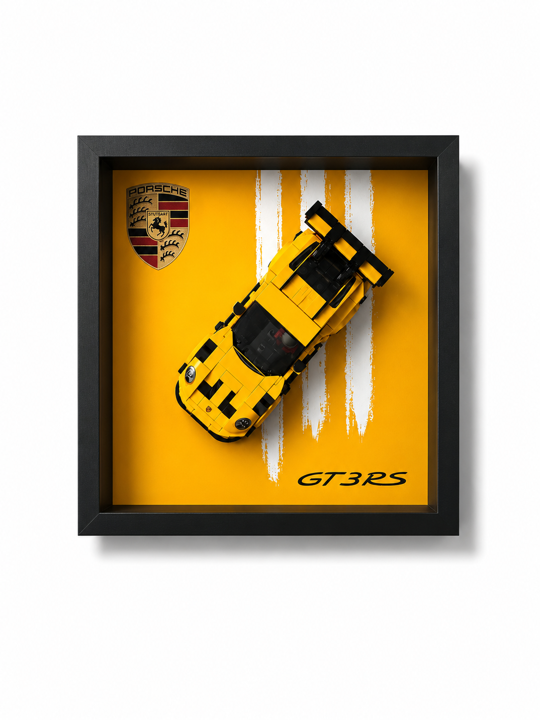 Cadre mural LEGO Speed Champions Porsche 911 GT3 RS 77239 25x25 sans set LEGO