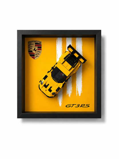 Cadre mural LEGO Speed Champions Porsche 911 GT3 RS 77239 25x25 sans set LEGO