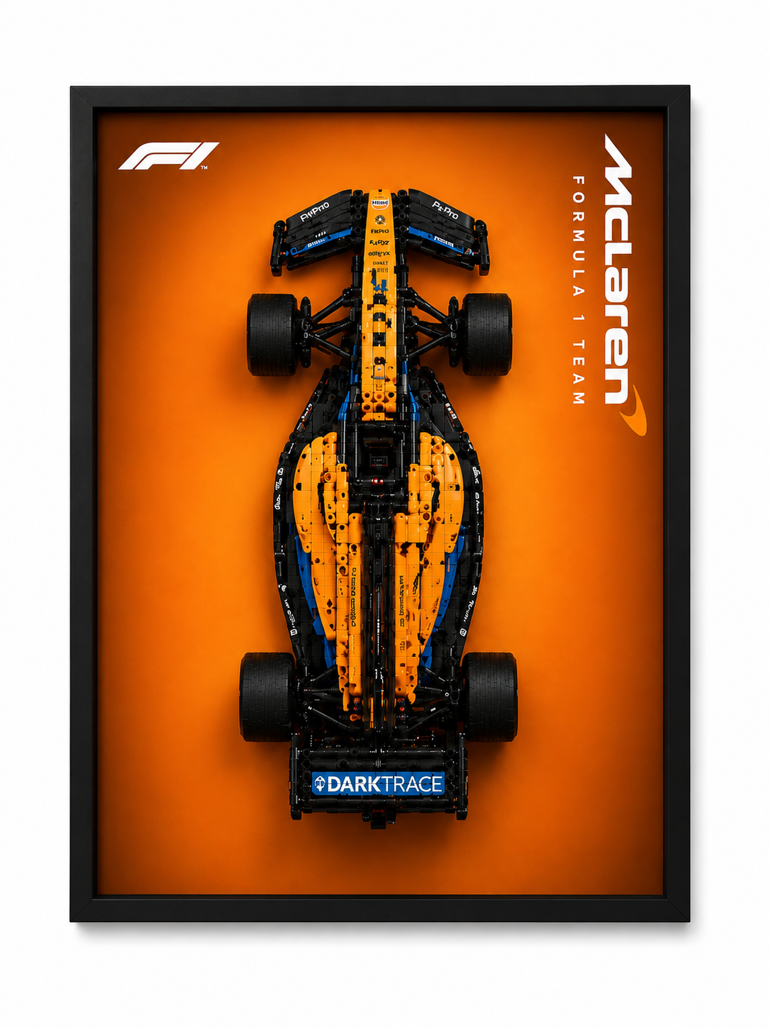 Cadre LEGO Technic McLaren MCL39 F1 42228 50x70 avec monoplace exposée