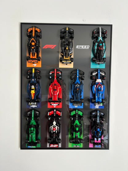 Cadre mural LEGO® Formula 1 Collection — Édition Collector 11 monoplaces + APXGP