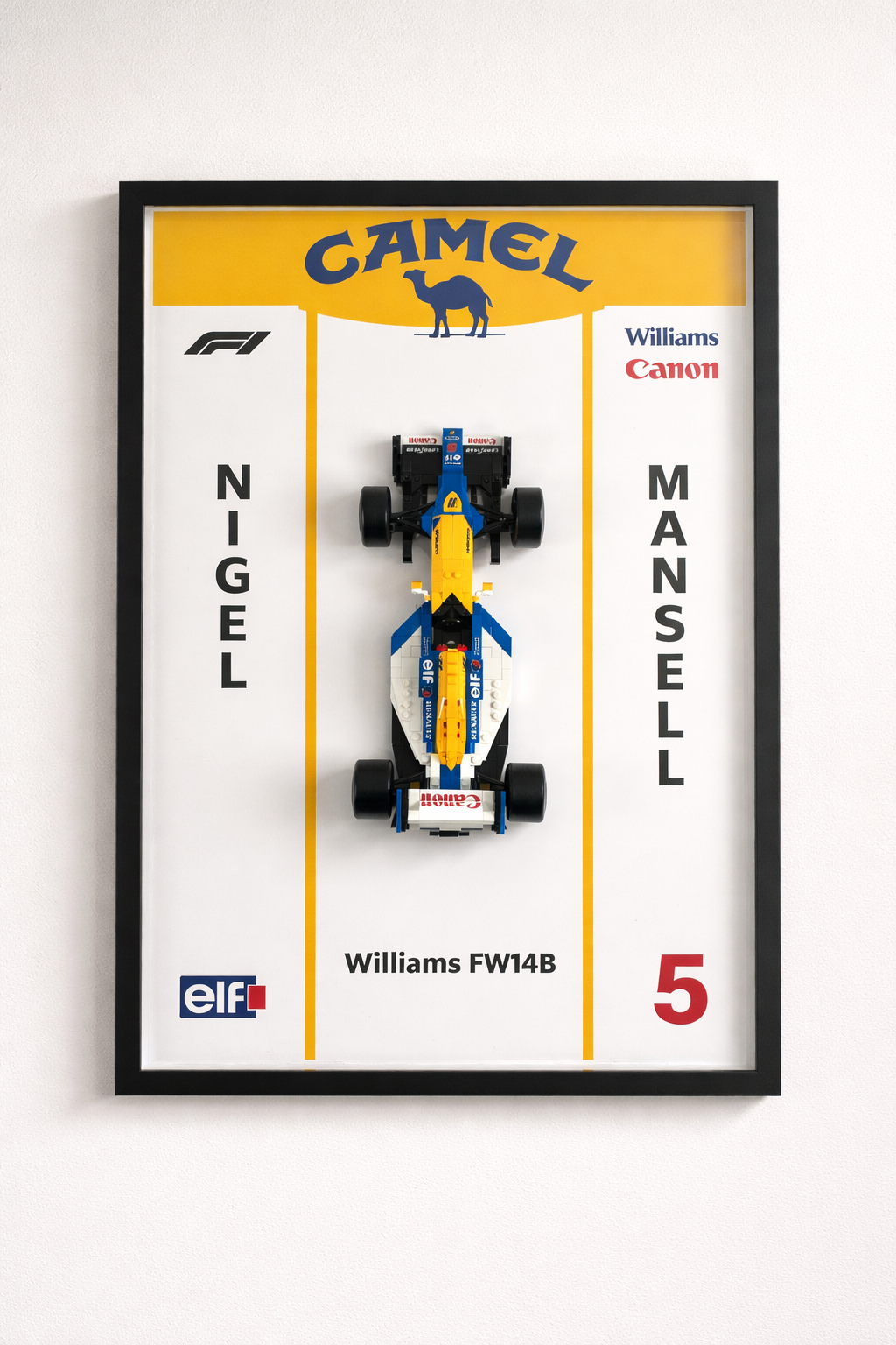 Exposition murale LEGO Icons F1 collection adulte
