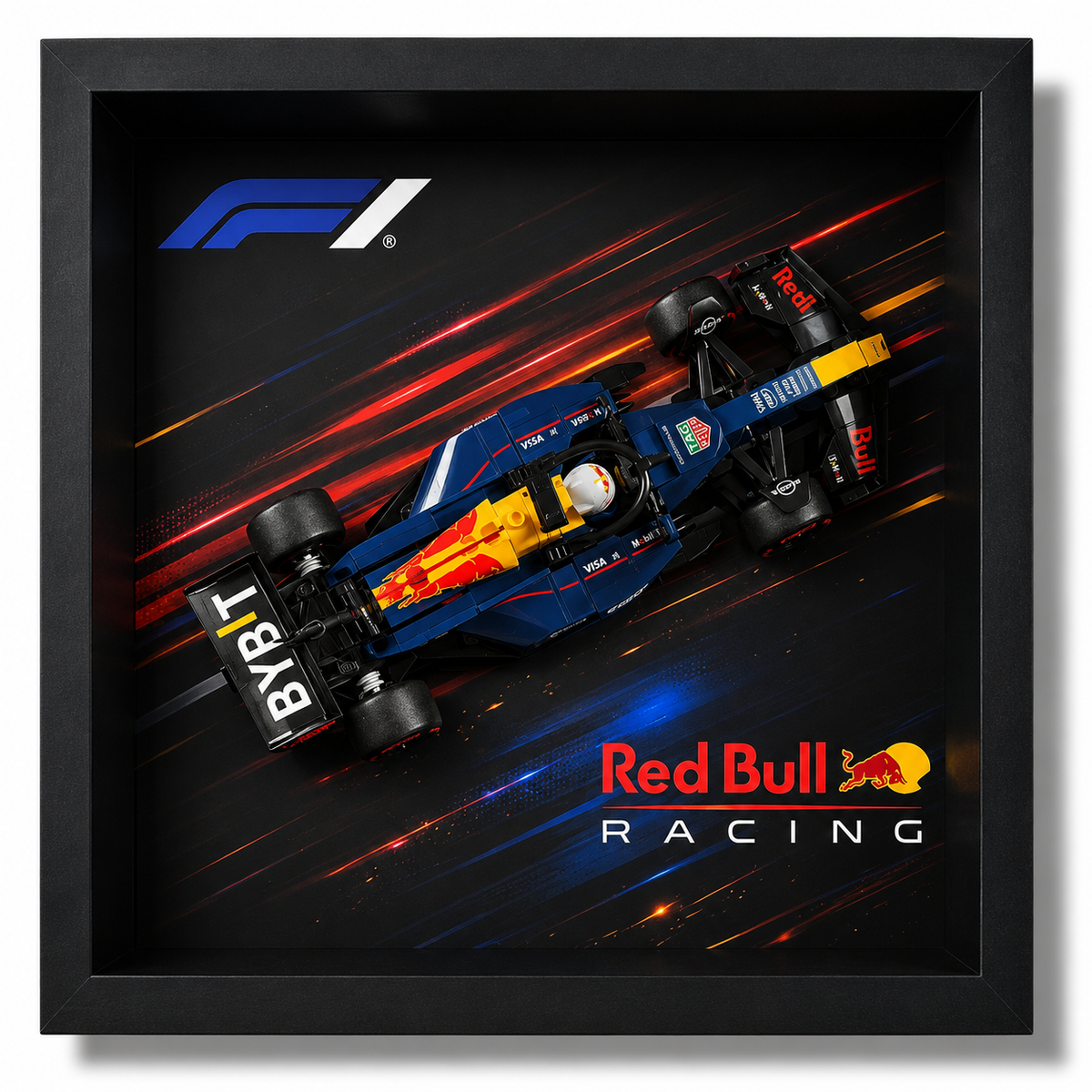 Cadre LEGO Speed Champions Red Bull RB20 F1 77243 25x25 avec monoplace exposée