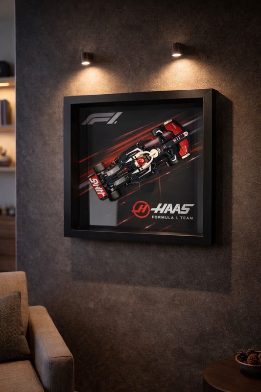 Cadre mural compatible LEGO Speed Champions Haas Formule 1